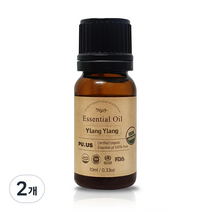 퓨어스 유기농 일랑일랑오일, 10ml, 2개