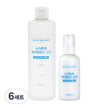 누리숲 누리촉촉 워터밸런스 스킨 대용량 320ml + 로션 160ml, 6세트
