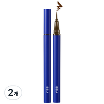 삐아 네버 다이 브러쉬 아이라이너 0.4g, 02 매트 브라운, 2개