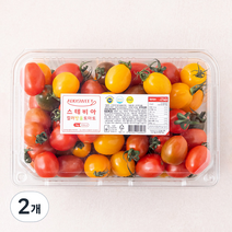 애드스윗 스테비아 컬러방울 토마토, 1kg, 2개