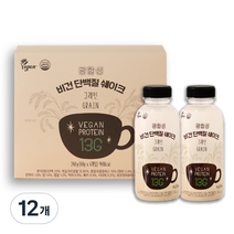 광합성 비건 단백질 쉐이크 그레인 6병 선물세트, 40g, 12개