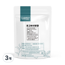 자연초 표고버섯 가루 분말, 300g, 3개