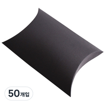 봄91 다용도 선물포장상자 중, 블랙, 50개입