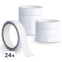 아뜰라임 자국없는 고점도 반투명 양면 테이프 12m x 24mm, 24개