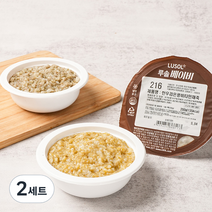 루솔 이유식 2단계 중기 한우세트 (냉장), 216번 한우 검은콩 비타민채죽, 217번 한우 표고버섯 미역죽, 210번 바나나 단호박죽, 2세트