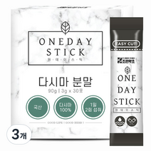 조은약초 다시마 분말 스틱 30p, 90g, 3개