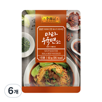 이금기 오뚜기 마라우육면소스, 50g, 6개