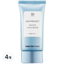 땡큐파머 선 프로젝트 워터 선크림, 50ml, 4개
