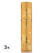 플라카 휴대용 간편한 향수 공병 10ml, 3개, 골드