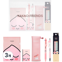 카카오프렌즈 실속만점 문구세트, 어피치, 3개