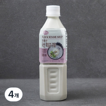 맑은물에 참좋은 국산 흑임자콩물, 500ml, 4개