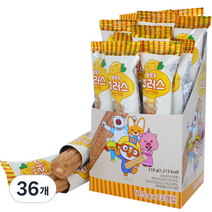 뽀로로 츄러스 치즈크림, 17.5g, 36개
