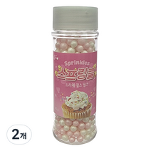 브레드가든 드라제 펄 핑크 스프링클, 45g, 2개