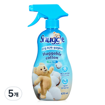 스너글 포근한 섬유 탈취제, 470ml, 5개, 허거블 코튼