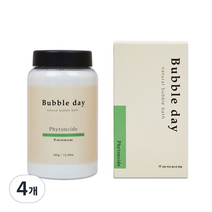 버블데이 거품목욕 아로마 입욕제 피톤치트, 360g, 4개