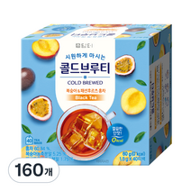 콜드브루티 복숭아&패션후르츠 홍차, 1.5g, 160개
