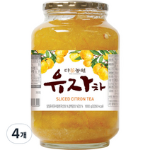 다농원 유자차, 1kg, 4개
