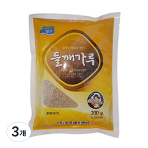 청은 들깨가루, 200g, 3개