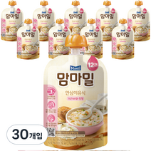 맘마밀 안심이유식 12개월, 가리비와 두부, 100g, 30개