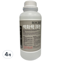 허브크린 백화싹 크린 욕실 사우나 화강석 외벽 벽면 제거제, 4개, 1L