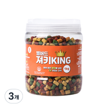 벨버드 강아지 가수분해 져키킹 S 1kg, 황태 + 연어 + 참치 + 오리 + 치즈 혼합맛, 3개