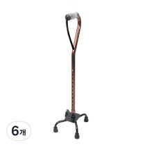진산메디칼 웰비 사발 지팡이, 브라운, 6개