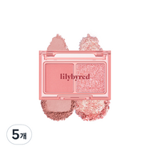 릴리바이레드 리틀 비티 모먼트 아이 섀도우 팔레트, 01 빠져드는 찰나의 달콤함, 5개