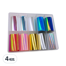 홀로그램믹스 네일필름 10종세트, 혼합색상, 4세트