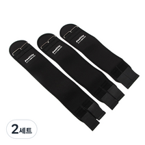 트리 바른자세 OX 다리 벨트세트 XL 블랙, 2세트