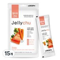 닥터독 젤리츄 반려동물 간식 파우치 10g, 연어, 15개