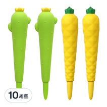 핑크풋 3000 과일 스퀴시 중성펜 2종 세트 0.5mm, 10세트, 선인장, 파인애플
