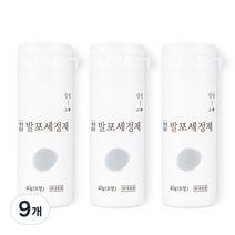 살림소 발포 세정제 텀블러 클리너, 40g, 9개