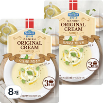 폰타나 데니쉬 오리지널 크림 수프 파우치, 75g, 8개