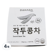 다하다 작두콩차, 100g, 4개, 4개