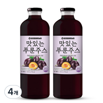 참앤들황토농원 맛있는 푸룬주스, 4개, 1000ml