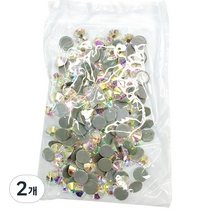 비즈라이프 MC컷 핫픽스 큐빅 크리스탈AB 파츠 ss40 8.0~8.3mm 144p, 혼합색상, 2개