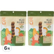 로렌츠 강아지 못난이 채소트릿, 단호박, 6개, 60g