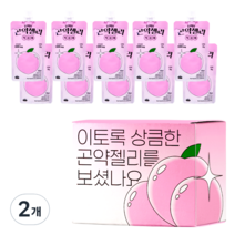 단슐랭 단백질 복숭아 곤약 젤리 10개입, 150g, 2개