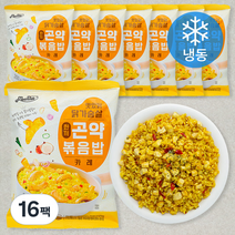 맛있닭 닭가슴살 한끼곤약 볶음밥 파우치 카레 (냉동), 16팩, 200g