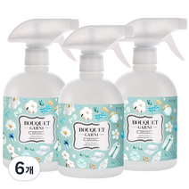 부케가르니 섬유탈취제 소프트코튼 본품, 500ml, 6개, 깨끗보송보송한향