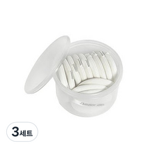 다크니스 고급 원형 후로킹 분첩 12p + 원통 케이스 세트, 단일색상(분첩), 3세트