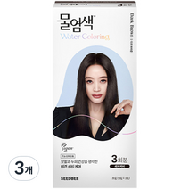 씨드비 물염색 3회분, 다크 브라운, 3개