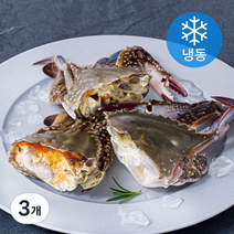 입술 국내산 절단 꽃게 (냉동), 350g, 3개