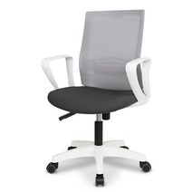 체어포커스 테라 T60 스퀘어 책상의자, 화이트바디(블랙 + 그레이)