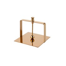 JH컴퍼니 스퀘어 스틸 냅킨 홀더 M, 골드, 1개