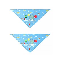 마켓에이 반려동물 생일파티 스카프 2p, 스카이