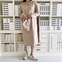 후니네 로인 임산부 후드 원피스