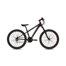 지오닉스 마젠타24V 시마노 21단 브이 브레이크 알로이 MTB 자전거, 블랙 + 레드, 159cm