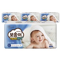 보솜이 리얼코튼 원더 밴드형 기저귀 공용 소형(4~7kg), 184매