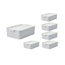 락앤락 차곡차곡 쌓아쓰는 모듈수납함 GRAY 18L, 6개